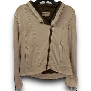 Marrakech Suede Asymmetrical Archive Retro Zip Up Jacket Small